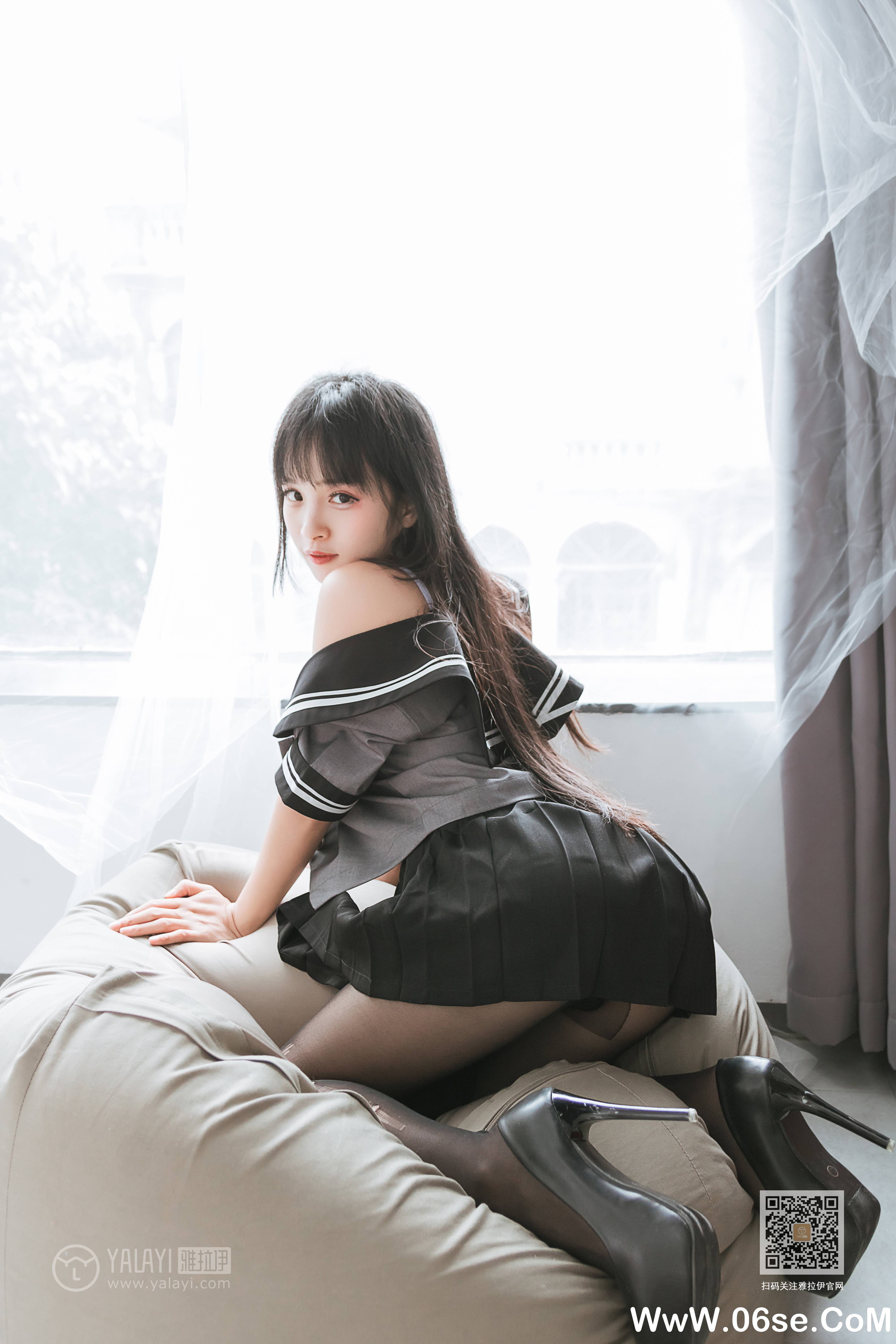 图片[38]-[YALAYI雅拉伊] 2020.04.10 NO.600 艾丽《疯狂的jk学妹》[42P+1P379M]-六色网
