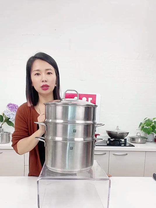 德国双立人304不锈钢汤锅蒸笼厨房家用蒸锅蒸格炖锅Nova