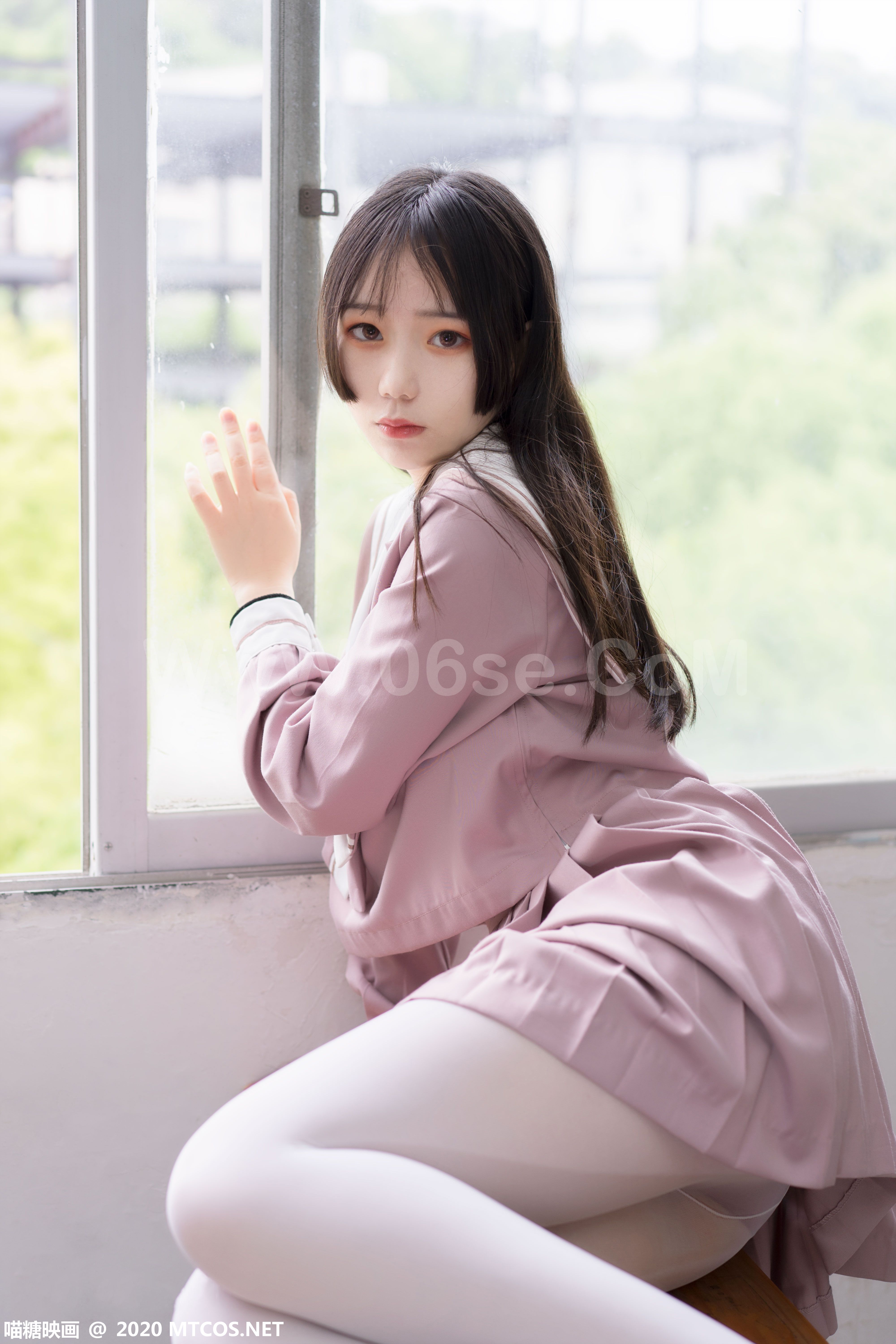 图片[19]-[MTCos] 喵糖映画 Vol.074 半度度度喵 粉色JK小姐姐-六色网