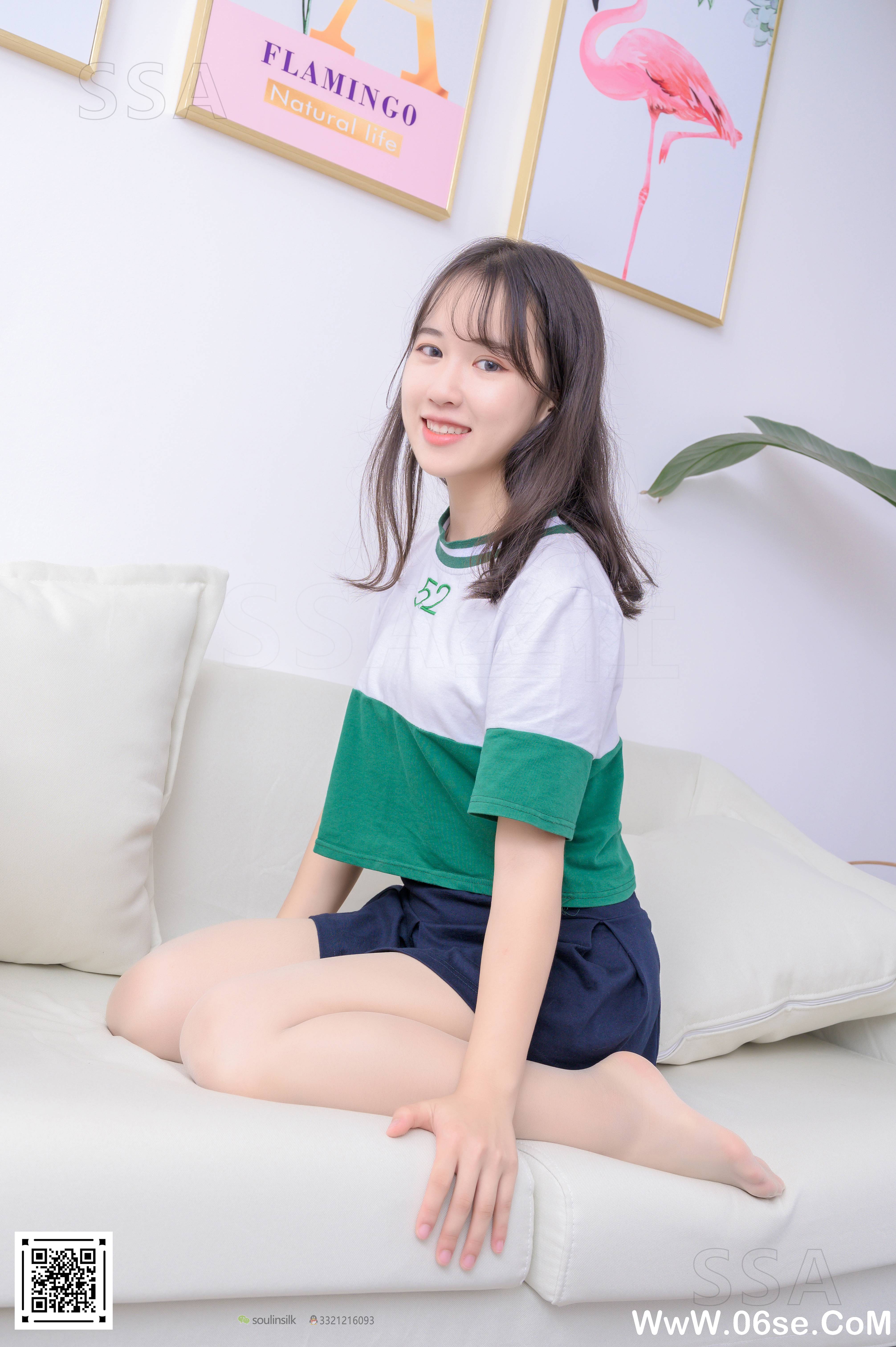 图片[83]-[SSA丝社] NO.215 小夏 齐臀短裙（上）[99P1.22G]-六色网