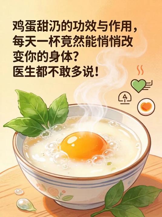 鸡蛋甜酒的功效与作用,每天一杯竟然能悄悄改变你的身体?医生都不敢多说!