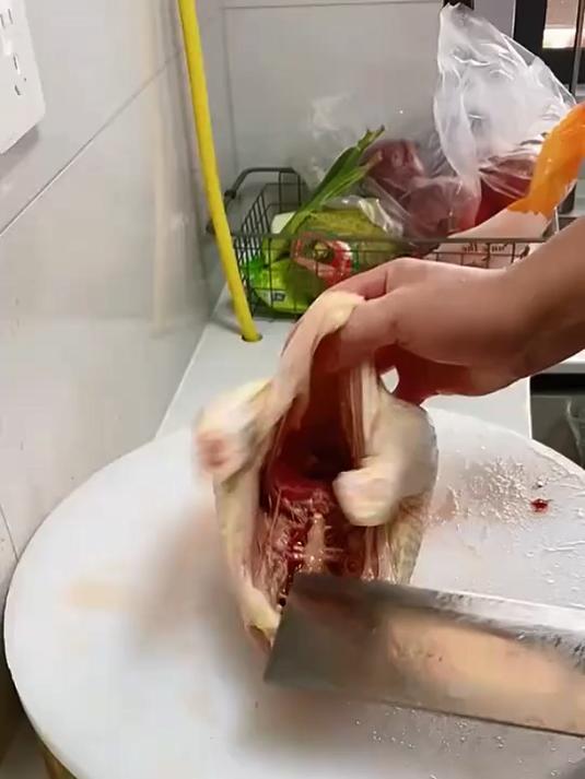 小鸡快速改刀切法