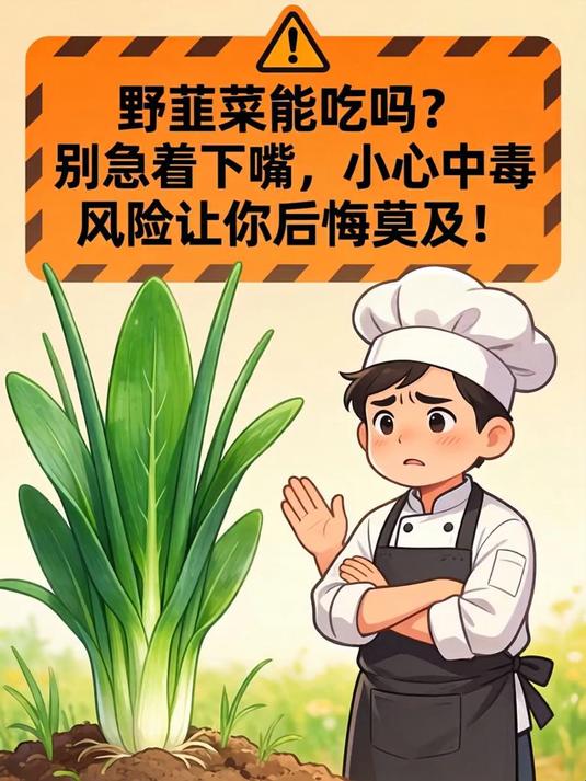 野韭菜能吃吗？别急着下嘴，小心中毒风险让你后悔莫及！