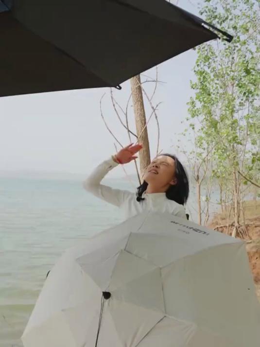 渔之源钓伞防晒防雨伞帽防风雨帽钓鱼专用斗笠头戴式雨伞采茶神器