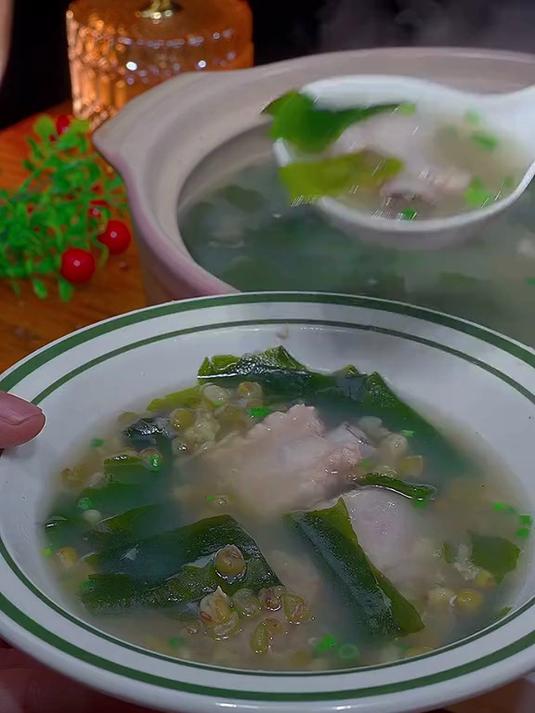排骨绿豆汤太好喝了