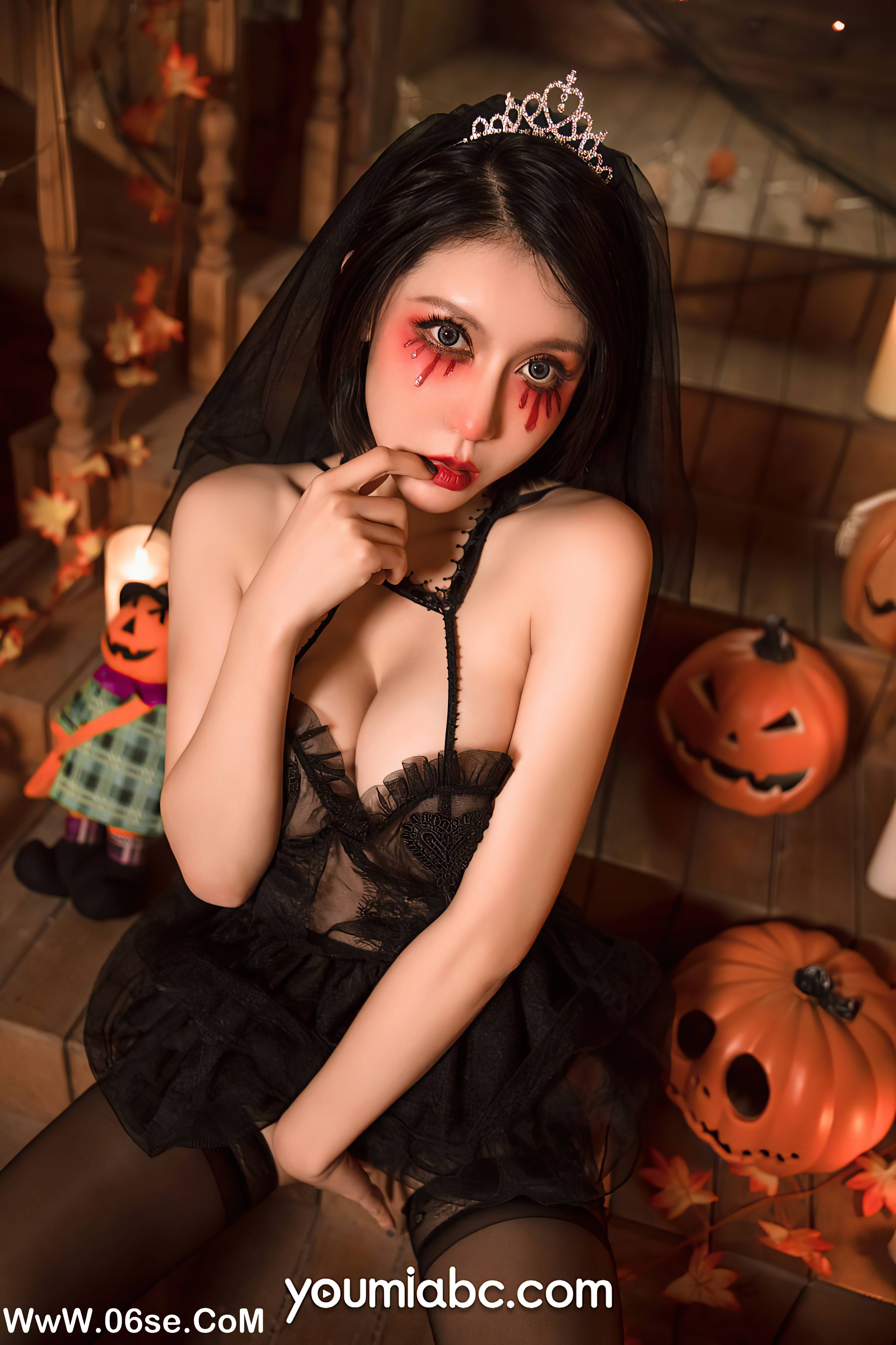 图片[4]-[YouMi尤蜜] 2021.10.29 暗夜新娘 安妮斯朵拉[44+1P955M]-六色网