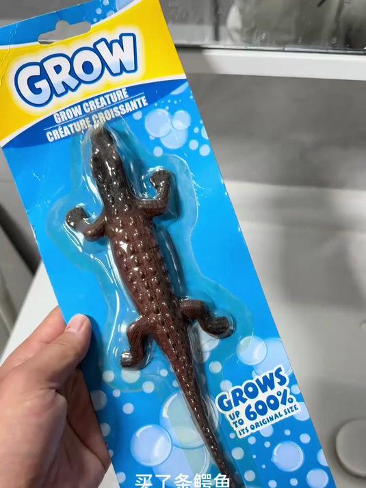 惟妙惟肖泡大玩！鳄鱼泡水解压超好玩