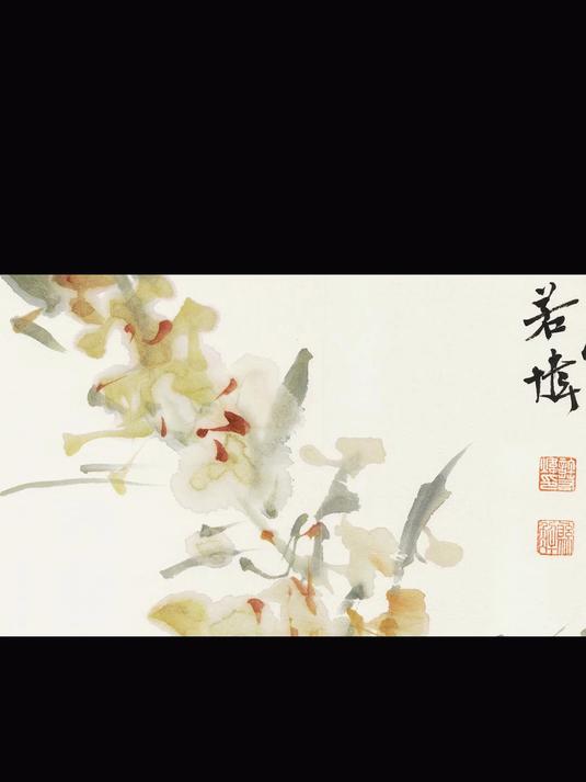 写意画油菜花