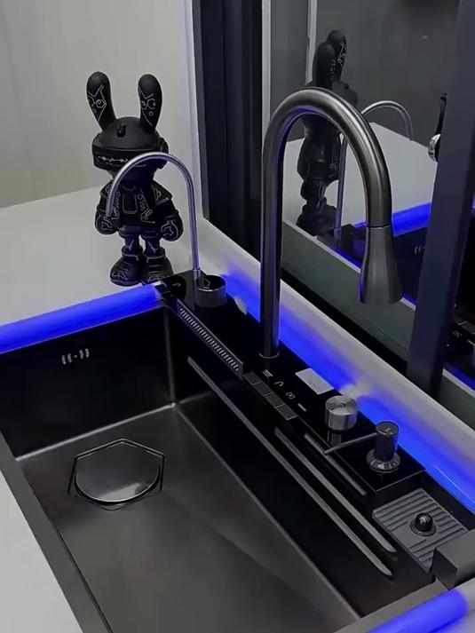 洗菜盆304不锈钢厨房水槽大单槽家用洗碗槽台下盆单盆加厚洗水