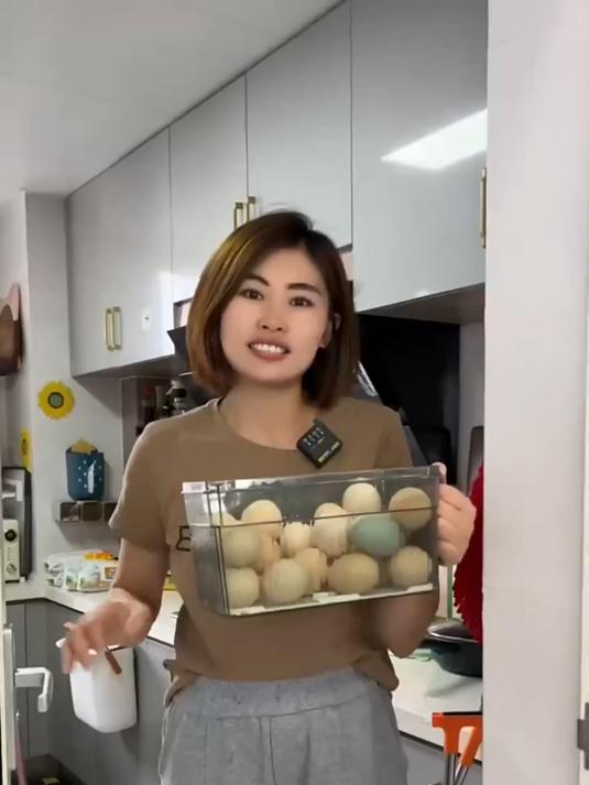 厨房专用鸡蛋收纳盒,多层可翻转,放在侧门用的鸡蛋盒,超实用!