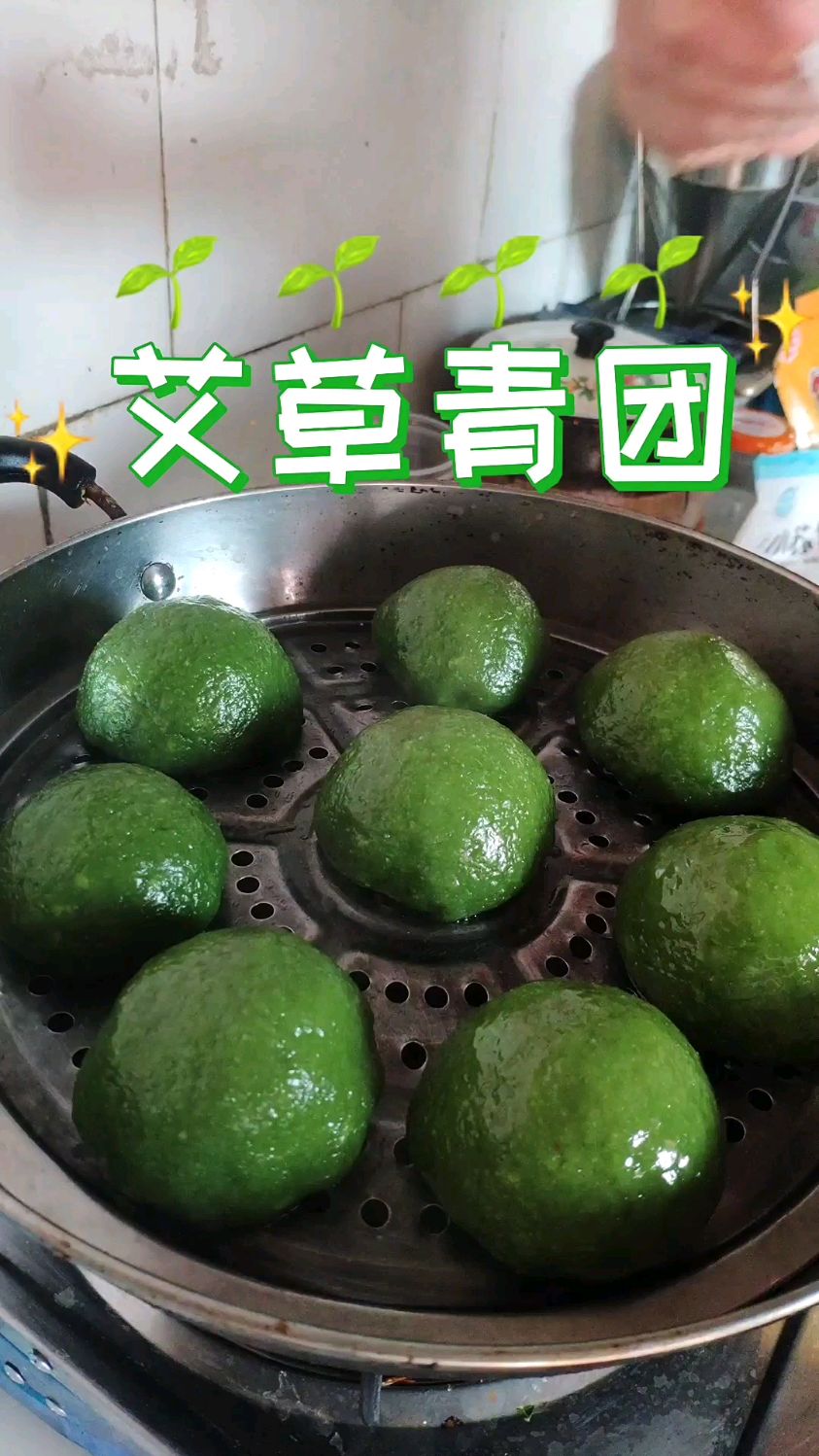 门口的艾草长得好茂盛,今天用艾草做艾草青团,做法超级简单