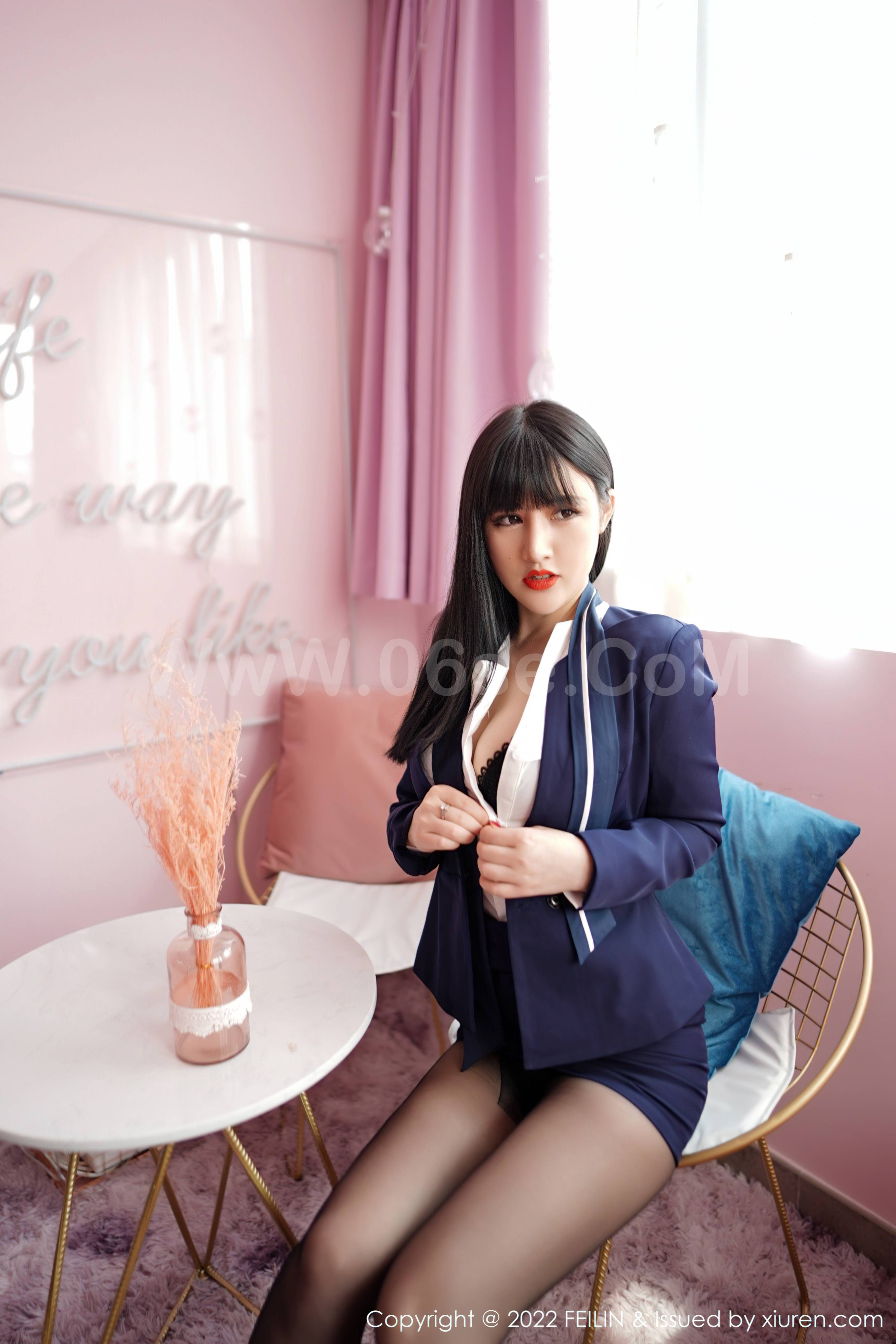 图片[13]-[FEILIN嗲囡囡] 2022.03.08 Vol.432 诗诗kiki[86P]-六色网