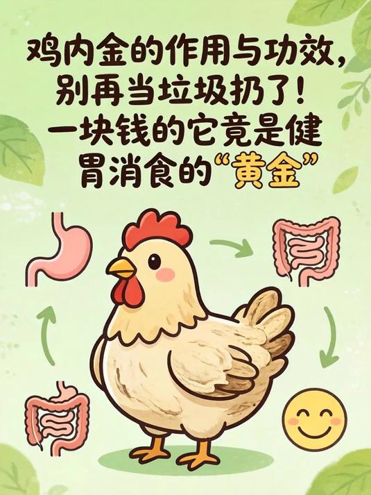 鸡内金的作用与功效,别再当垃圾扔了!一块钱的它竟是健胃消食的“黄金”