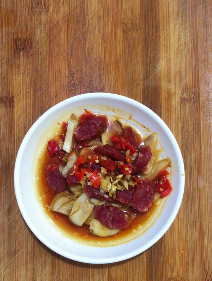 蒸香肠的正确方法,大火蒸15分钟即可