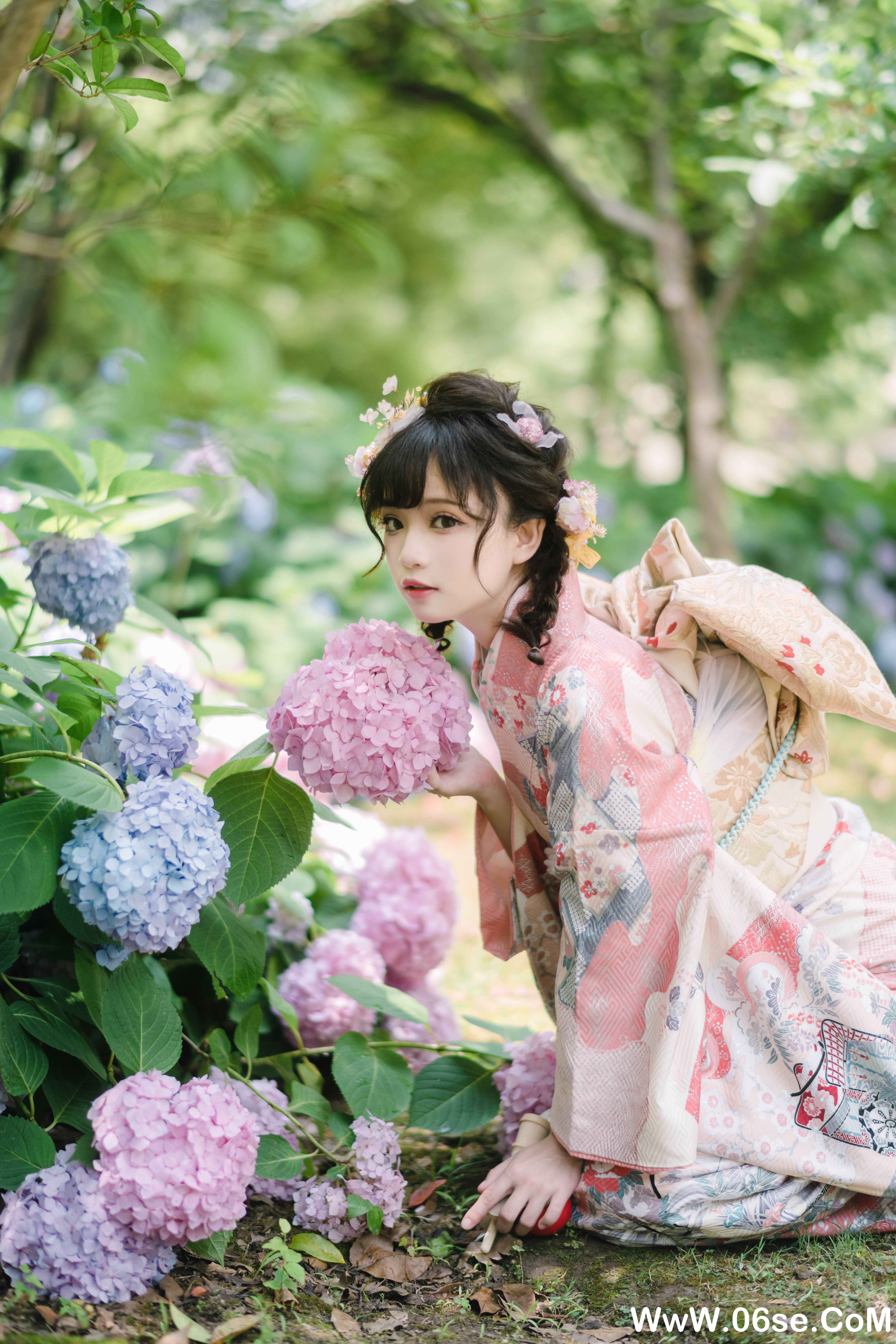 图片[9]-花柒hana NO.009 — 绣球花和服[18P437M]-六色网
