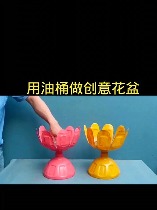 手工DIY 废物利用 创意像莲花?