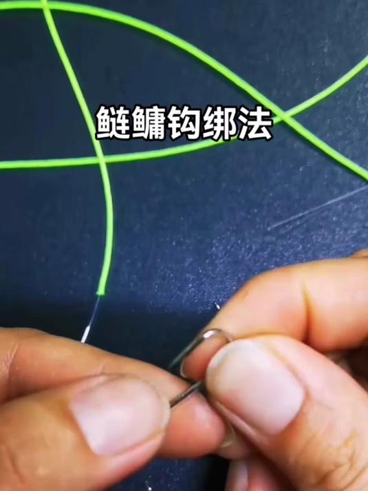 鲢鳙钩最牢绑法,30秒学会,狂拉巨物不断线!
