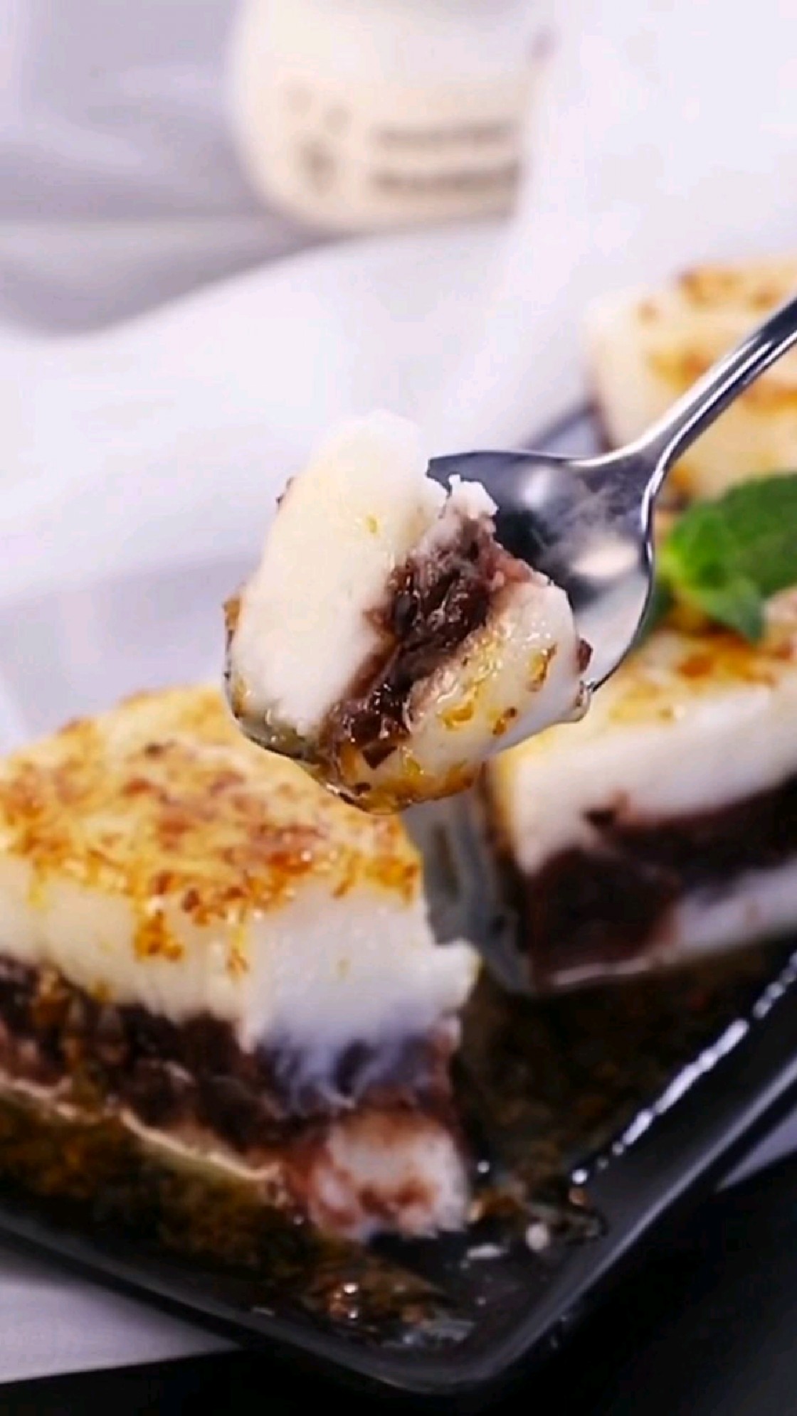 一个美味的下午茶,山药豆沙糕