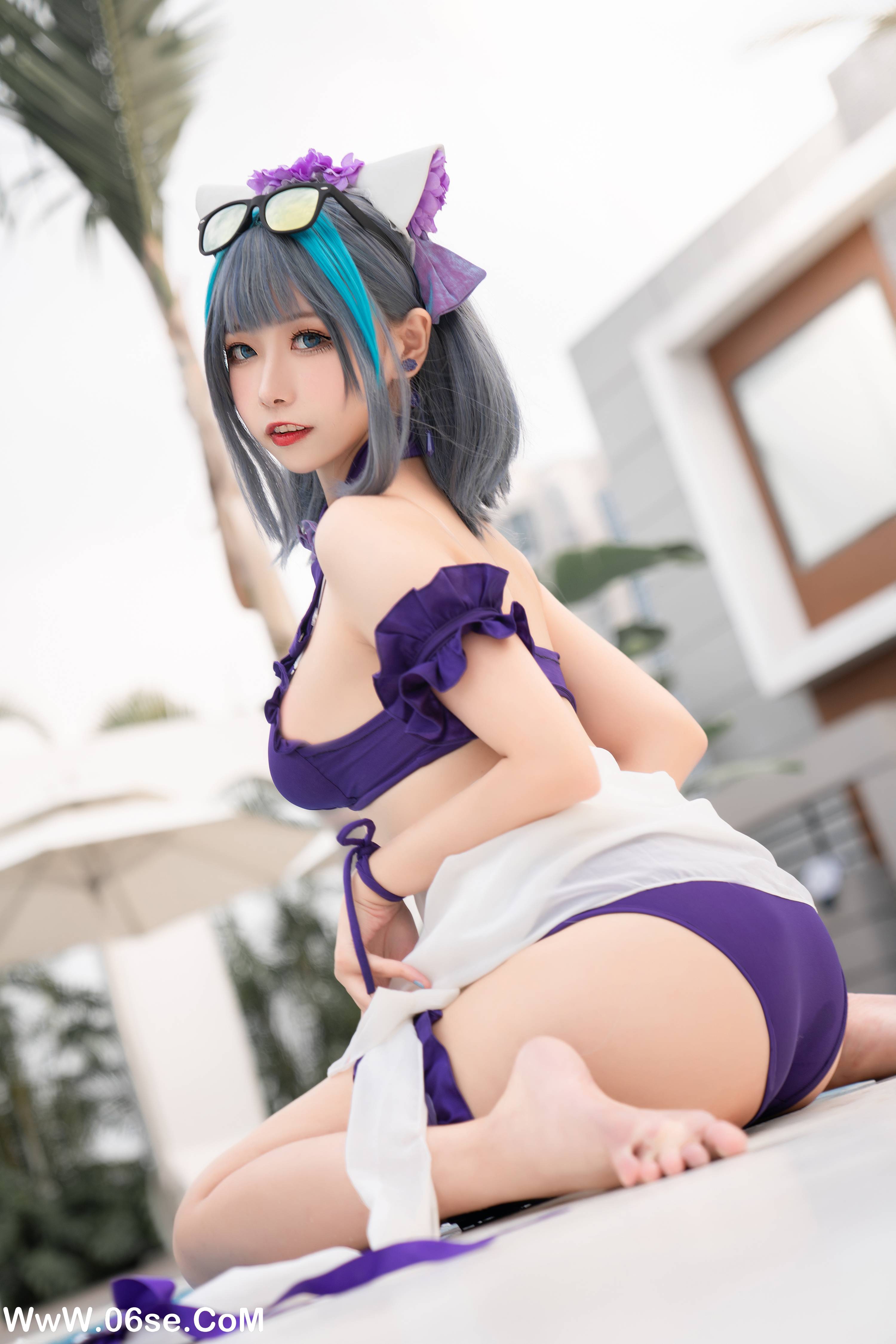 图片[24]-Momoko葵葵 NO.018 – 柴郡水着[40P+1V313M]-六色网