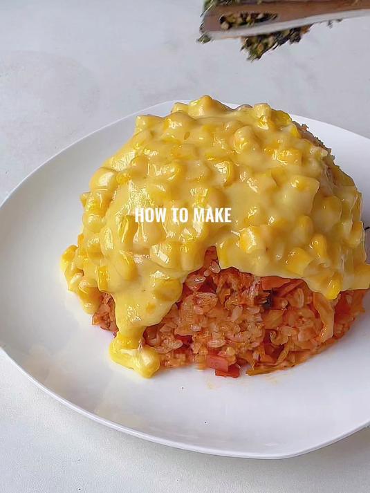 芝士火山辣白菜炒饭 10分钟get经典韩料