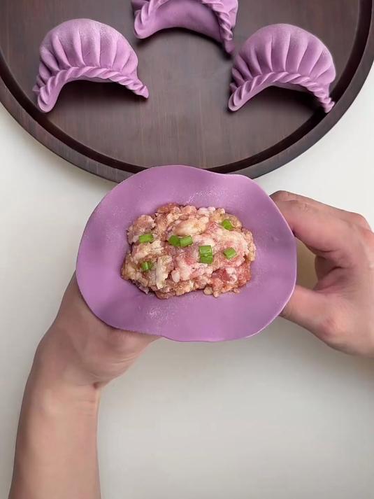 饺子这样包太好看了 #花样面食制作#
