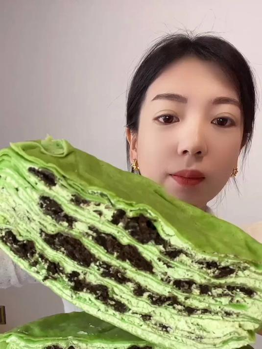 抹茶奥利奥千层蛋糕 快手青年计划来了 千层蛋糕