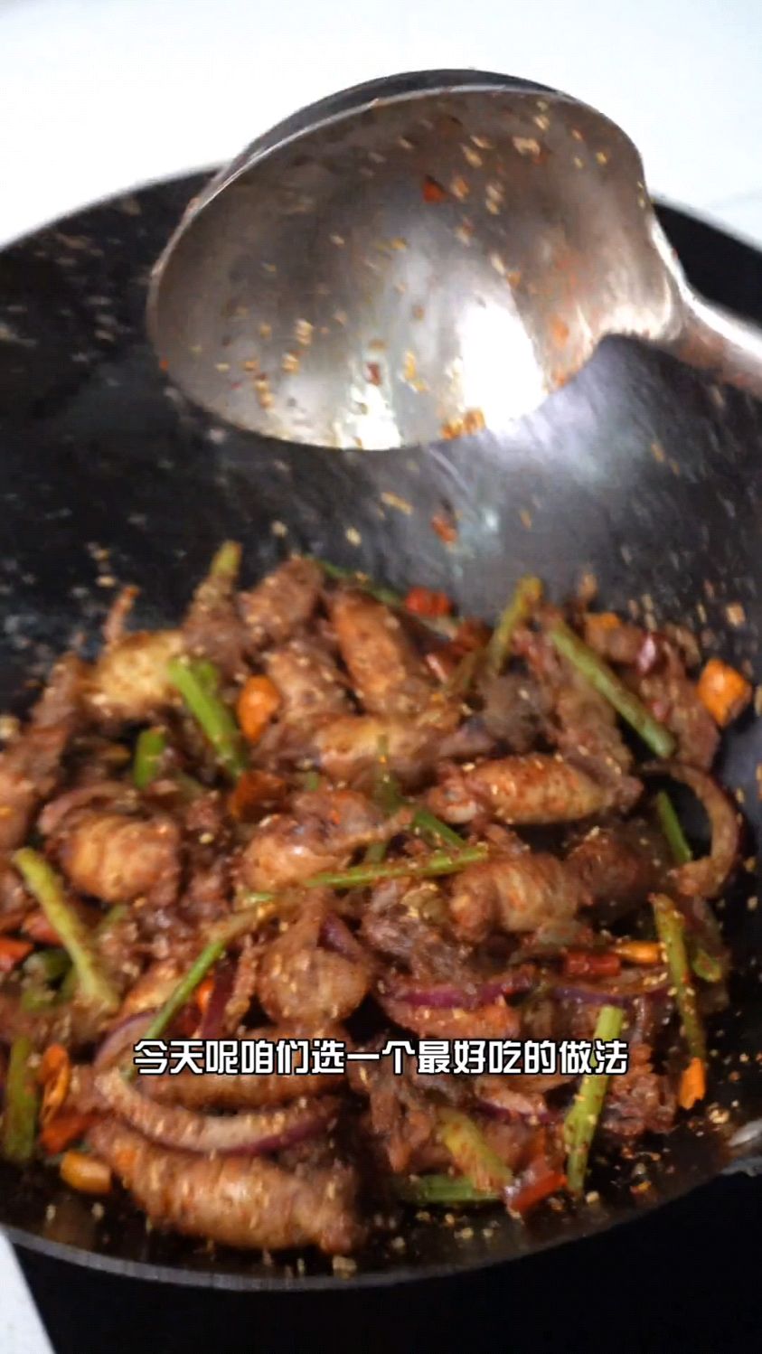 干煸海兔的新做法太好吃了
