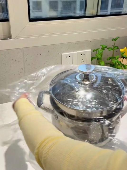 爱做饭的人看过来！双层汤锅蒸锅大容量汤锅烹饪不锈钢燃气蒸煮炖一体成型防溢锅#厨房神器推荐#