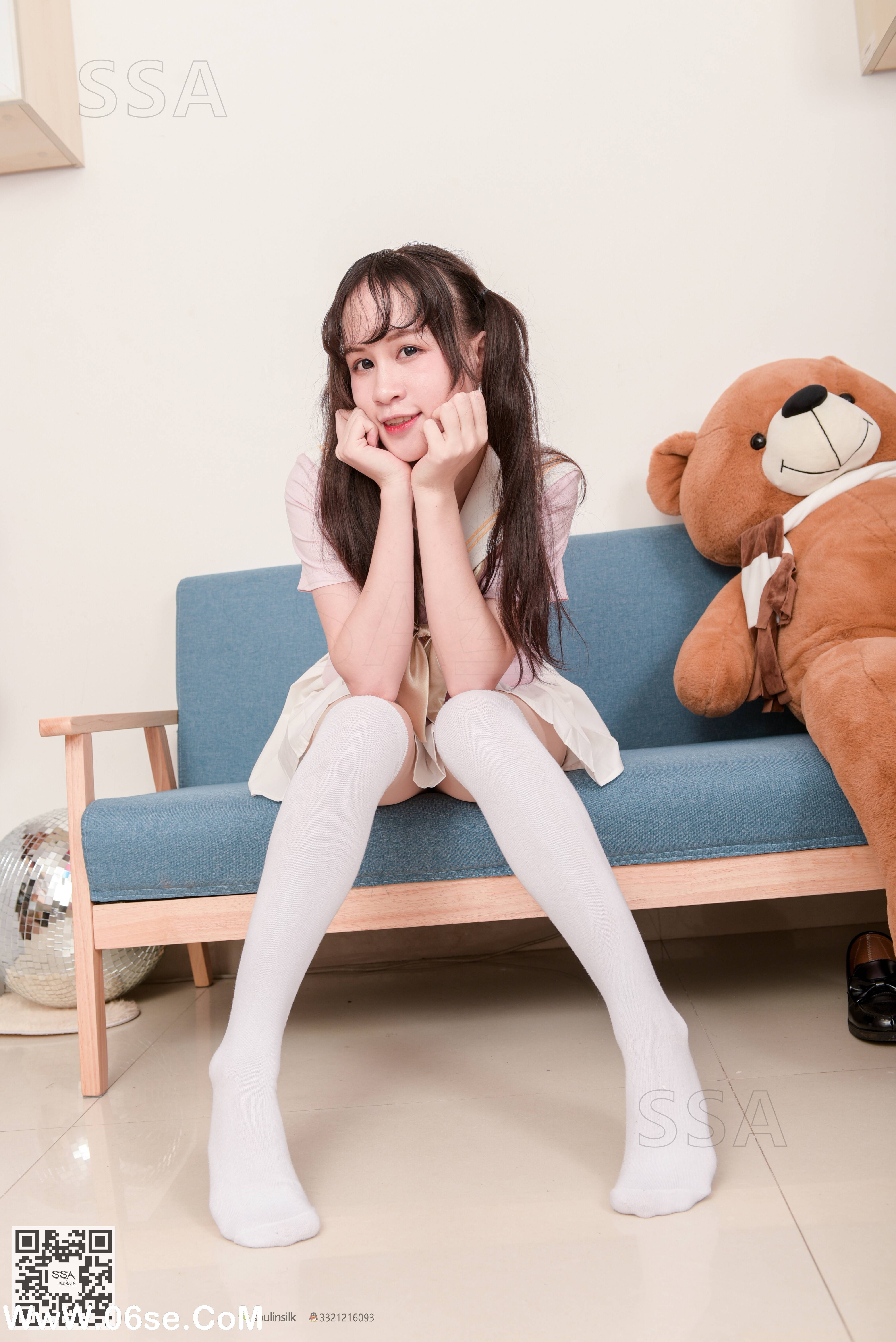 图片[136]-[SSA丝社] NO.144 丹丹 粉色JK制服的穿搭示范[195P2.56G]-六色网