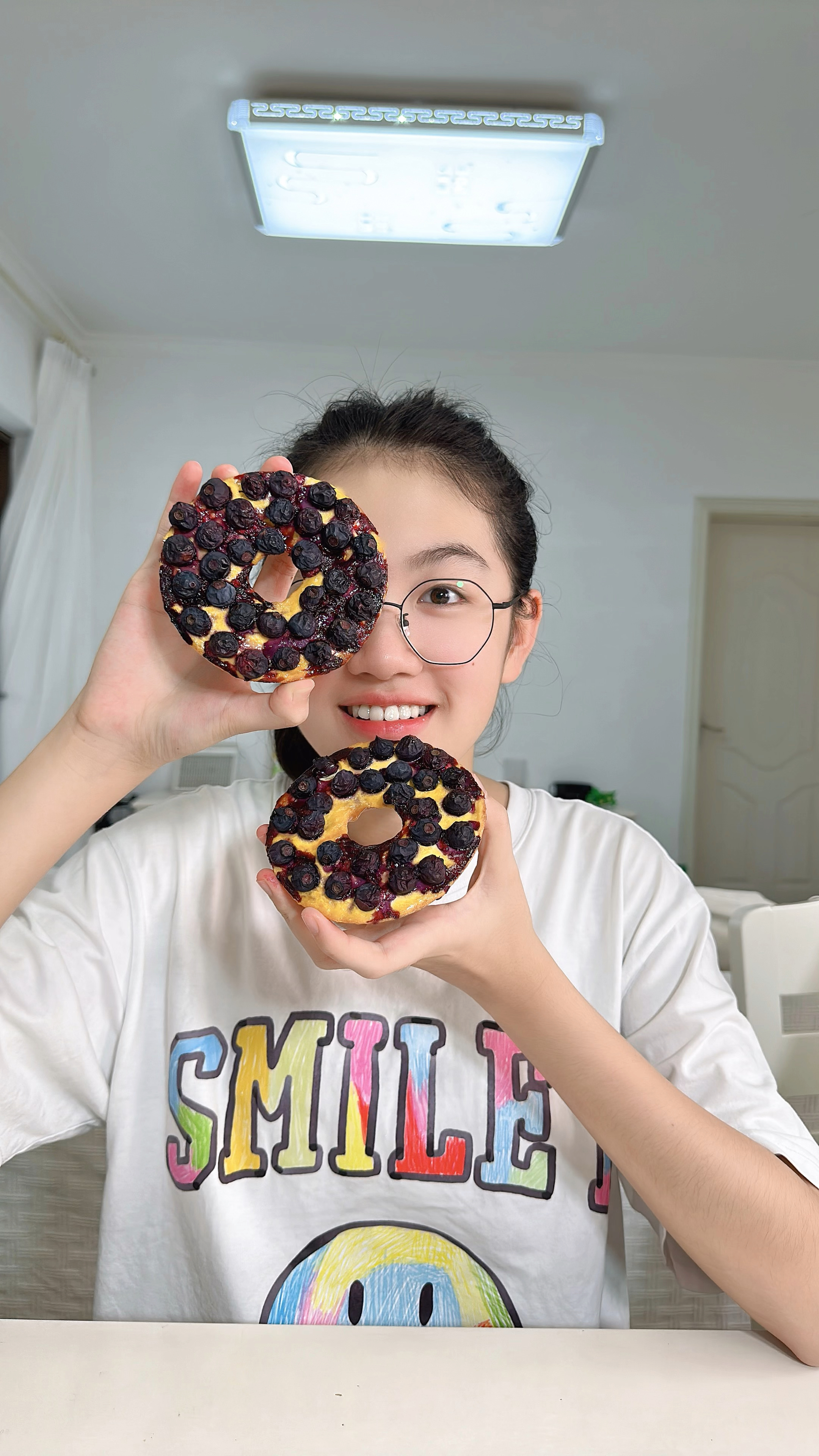 暑假第一次一家人聚在一起吃早餐!