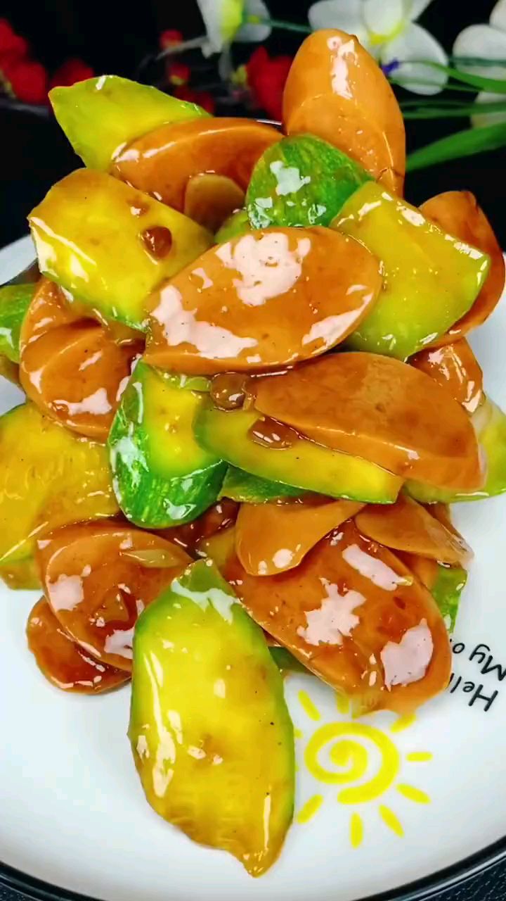 家常菜酱炒西葫芦