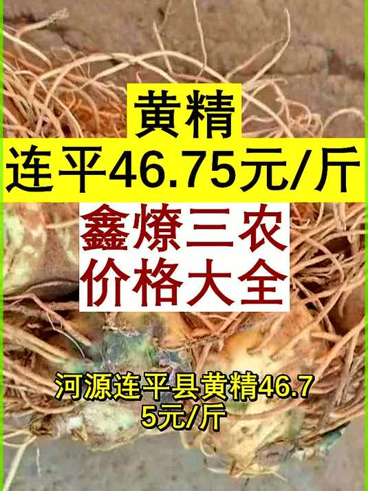 黄精广东河源市连平县46.75元斤