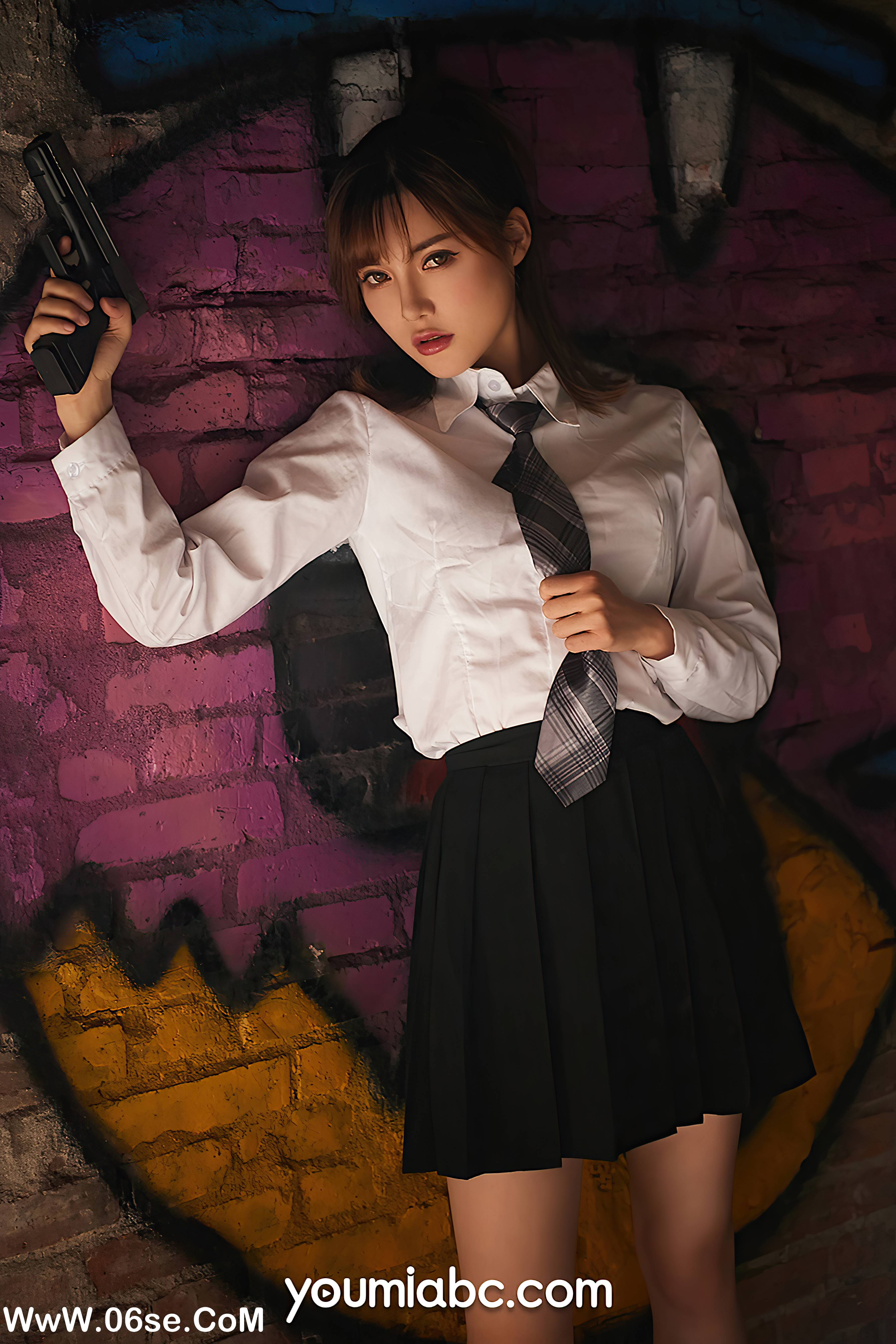 图片[20]-[YouMi尤蜜] 2020.08.27 火辣女特工 奶茶Emily[34+1P755M]-六色网