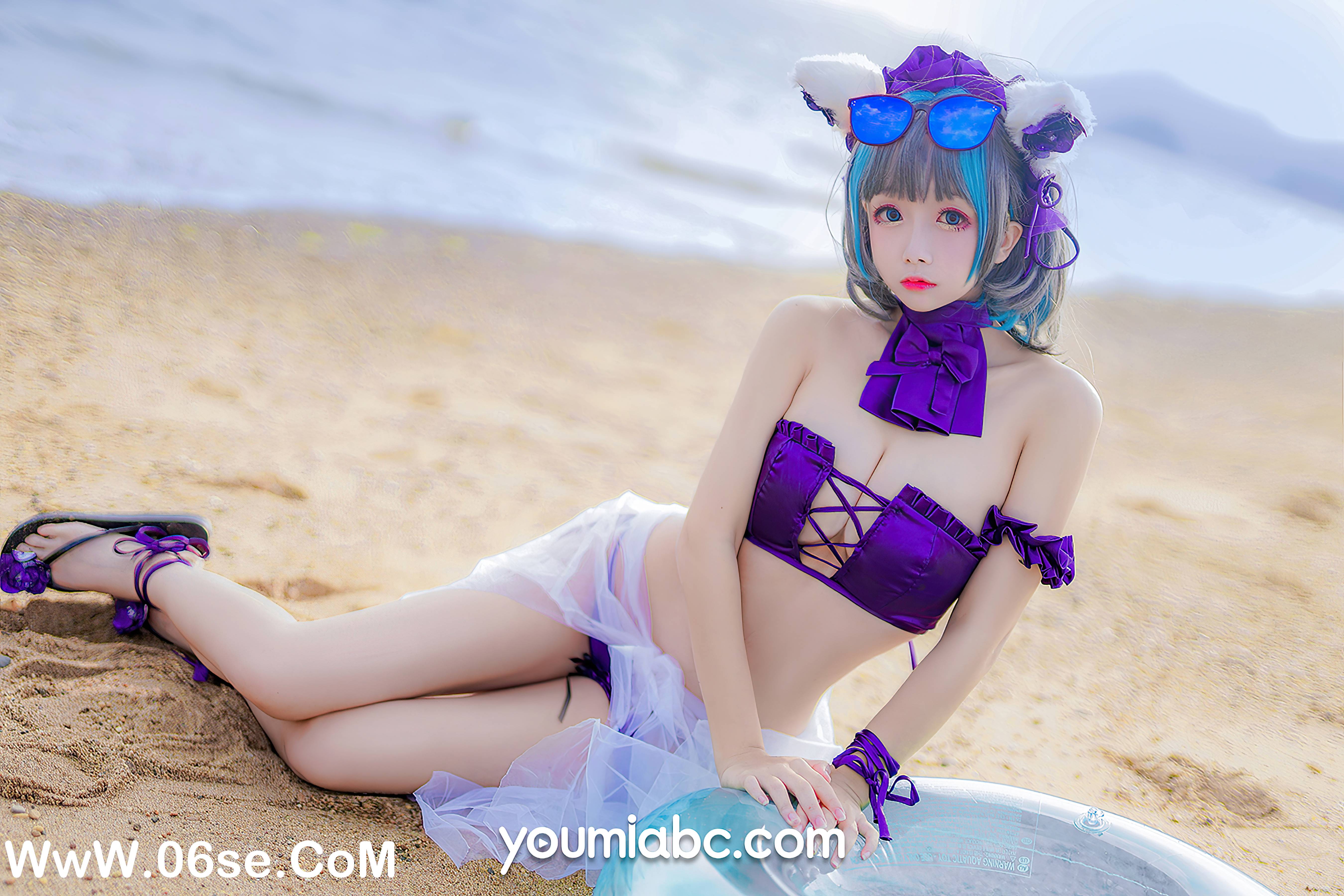图片[25]-[YouMi尤蜜] 2020.11.10 泳装柴郡猫 奶泡娇[40+1P816M]-六色网
