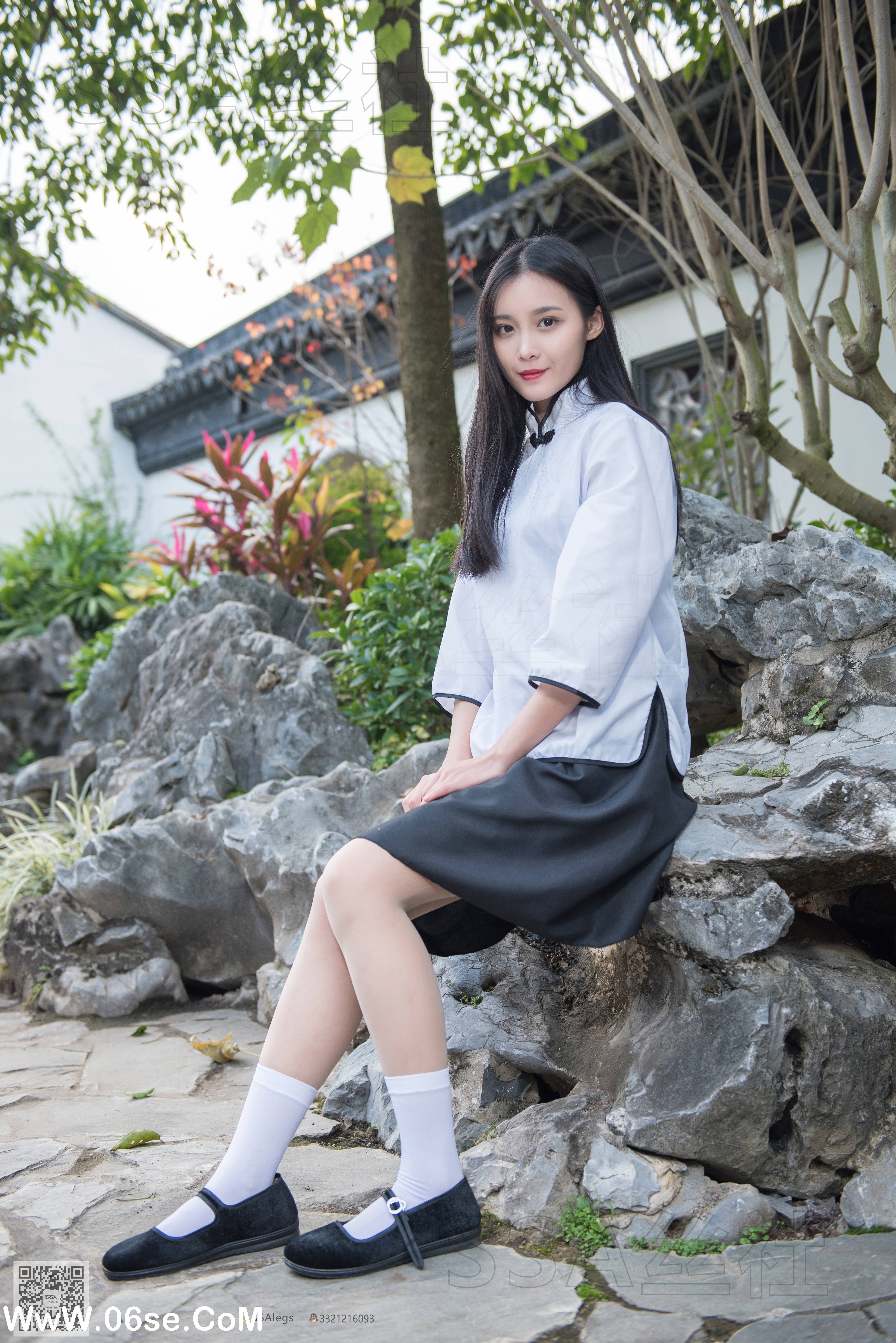 图片[51]-[SSA丝社] NO.068 君君 民国学妹肉丝白袜[120P1.85G]-六色网