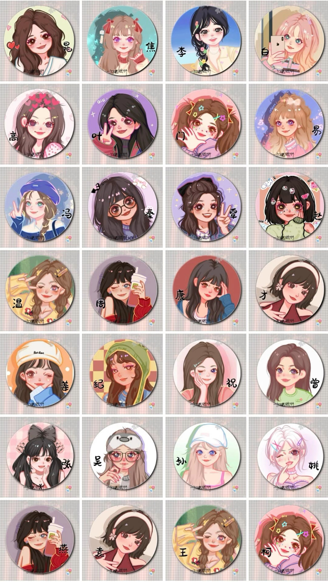 带自己姓氏的头像图片微信姓氏头像