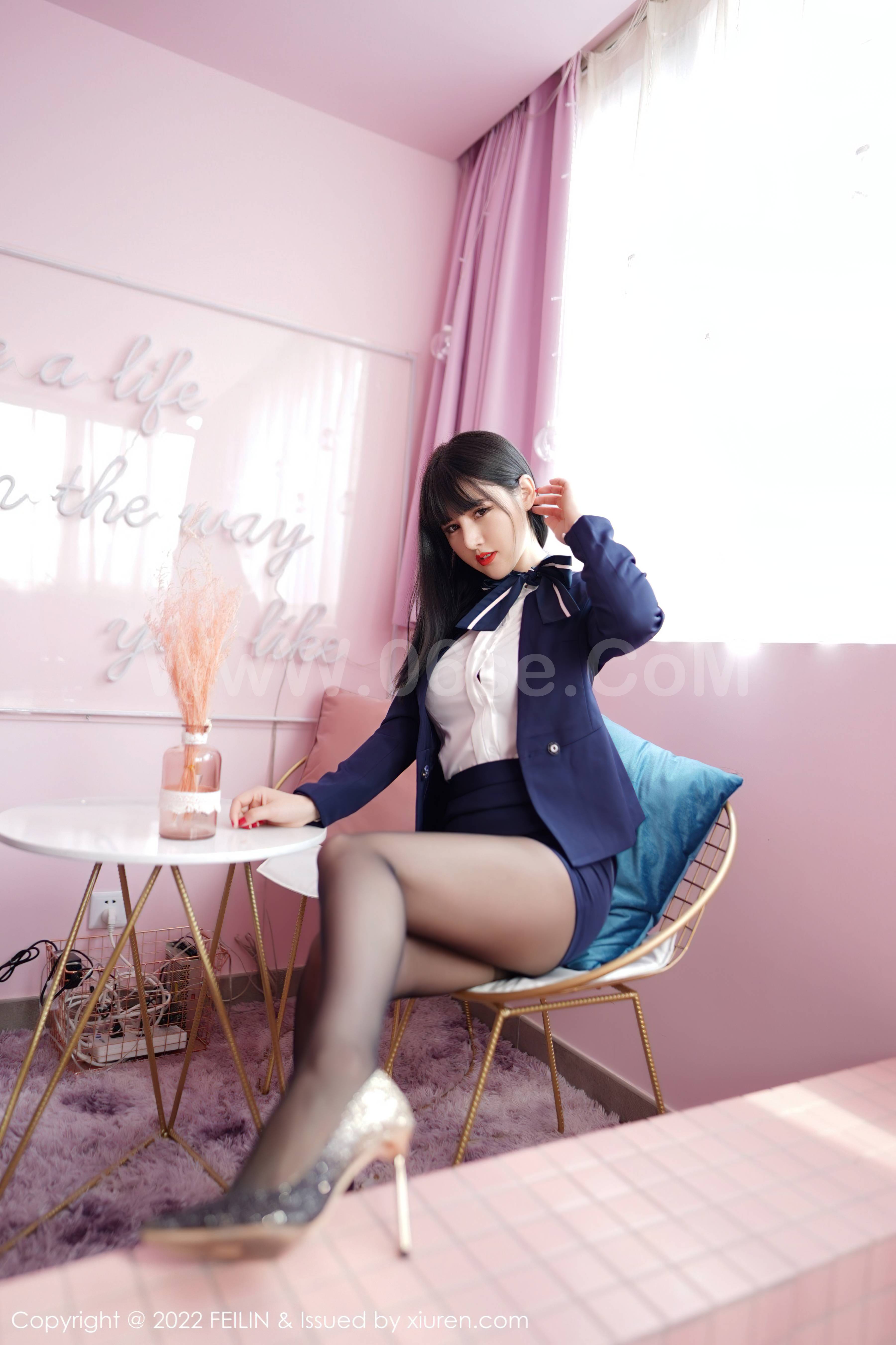 图片[7]-[FEILIN嗲囡囡] 2022.03.08 Vol.432 诗诗kiki[86P]-六色网