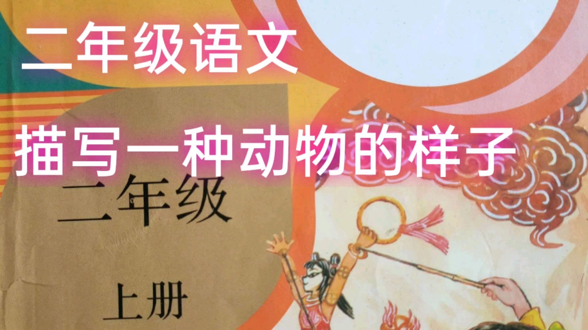 二年级语文,《小蝌蚪找妈妈》,课外拓展:学写一种动物的样子