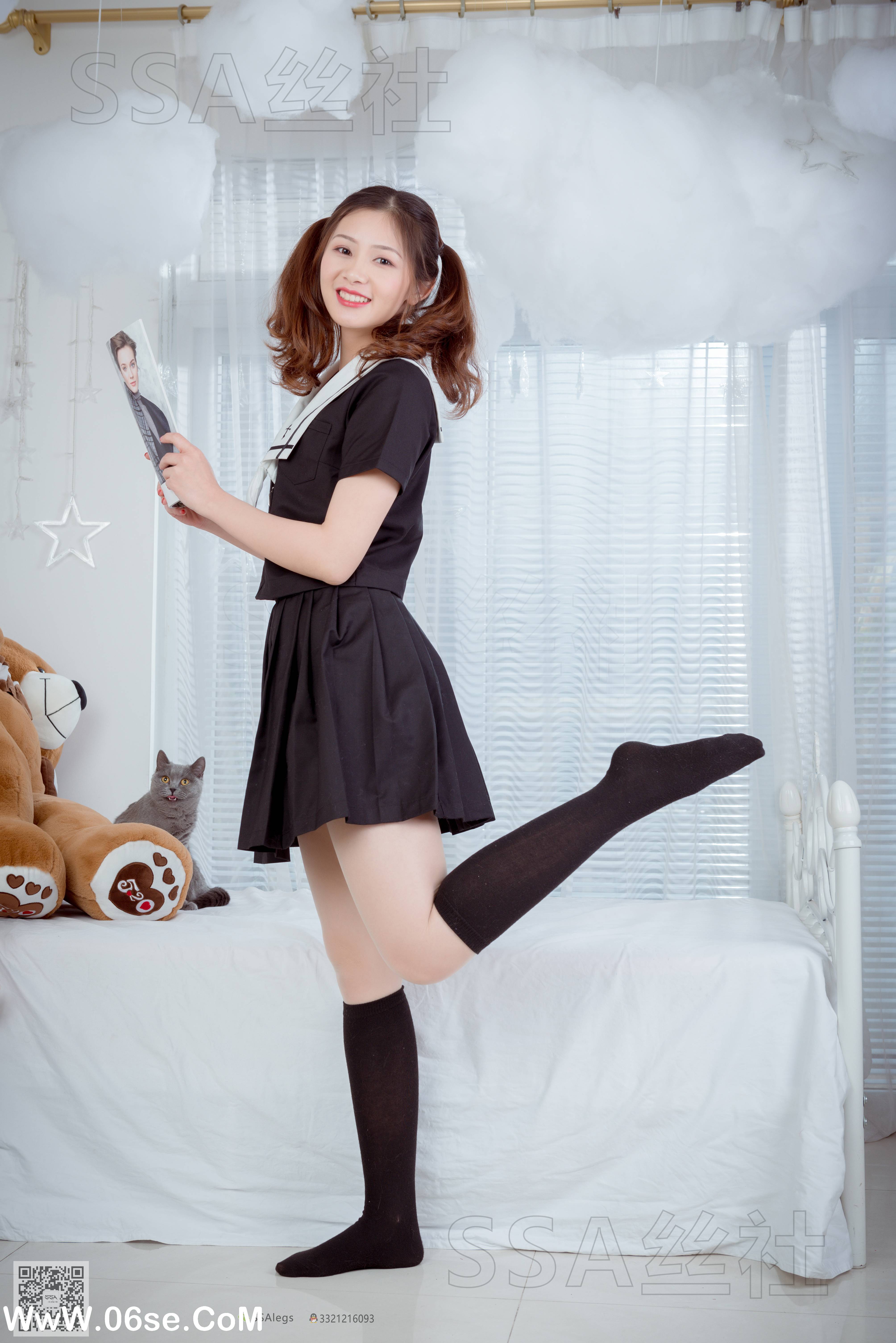 图片[43]-[SSA丝社] NO.079 雯雯 笑容治愈系小姐姐JK制服[132P1.62G]-六色网