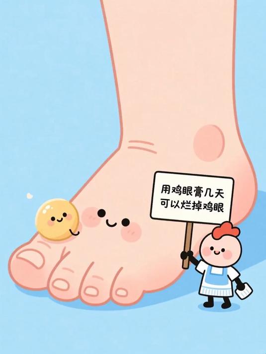 用鸡眼膏几天可以烂掉鸡眼