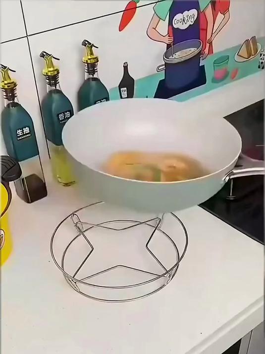 下厨必备万能蒸架!不锈钢材质适配各种锅具,提升烹饪效率