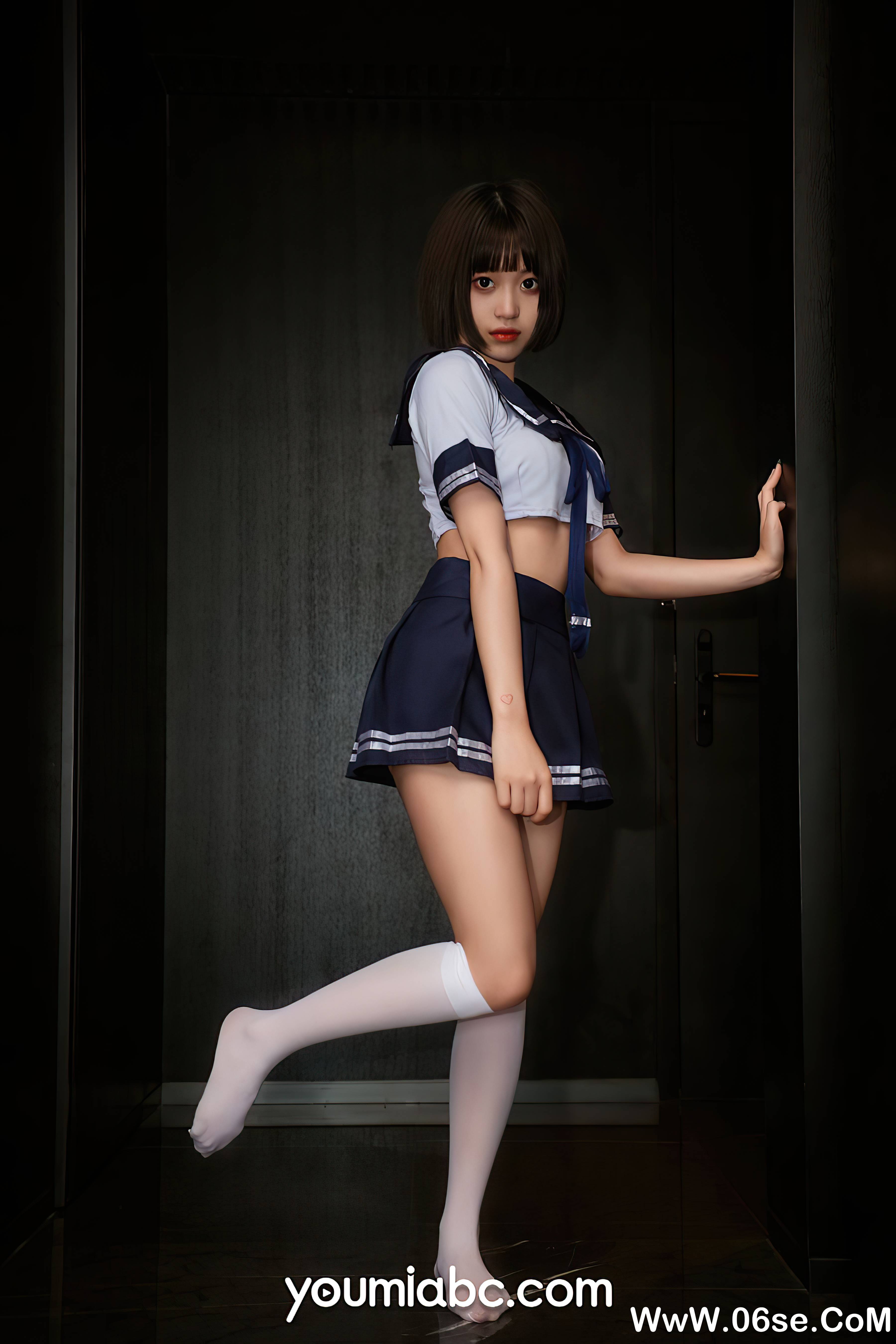 图片[16]-[YouMi尤蜜] 2021.07.19 放学等我 萌萌[27+1P435M]-六色网