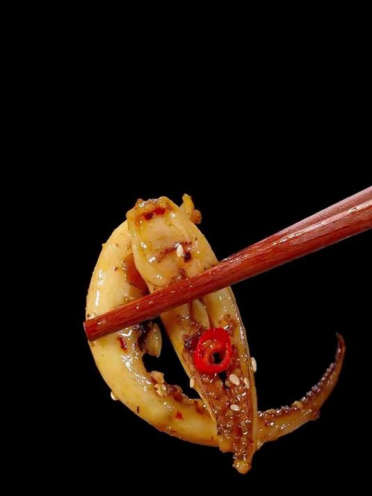 百吃不厌的紫苏烧鱿鱼