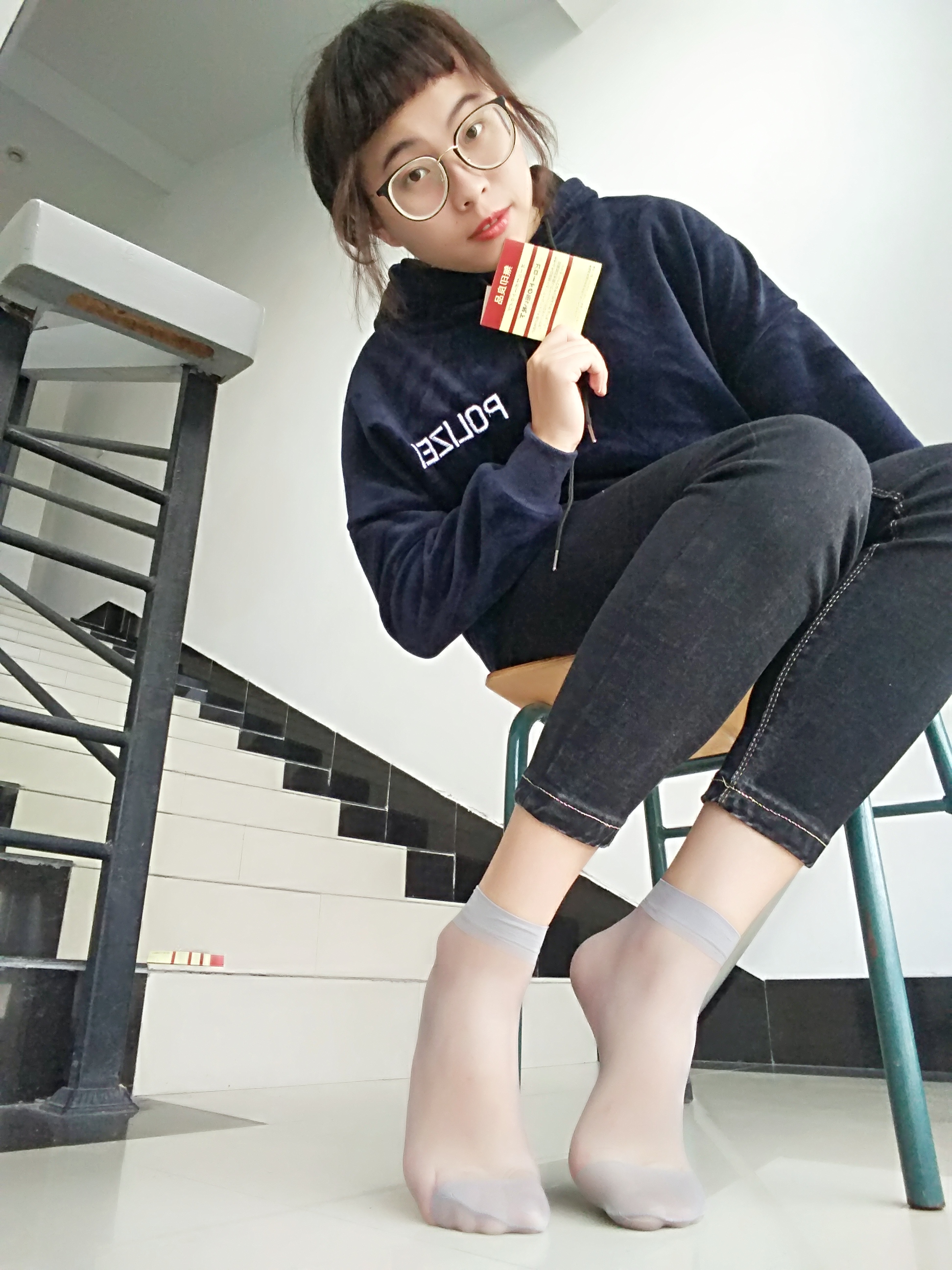 图片[25]-学妹校园寝室短丝系列004期 沈惠玲[63P85M]-六色网