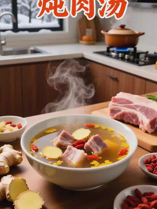 炖猪肉汤 补营养润脏腑