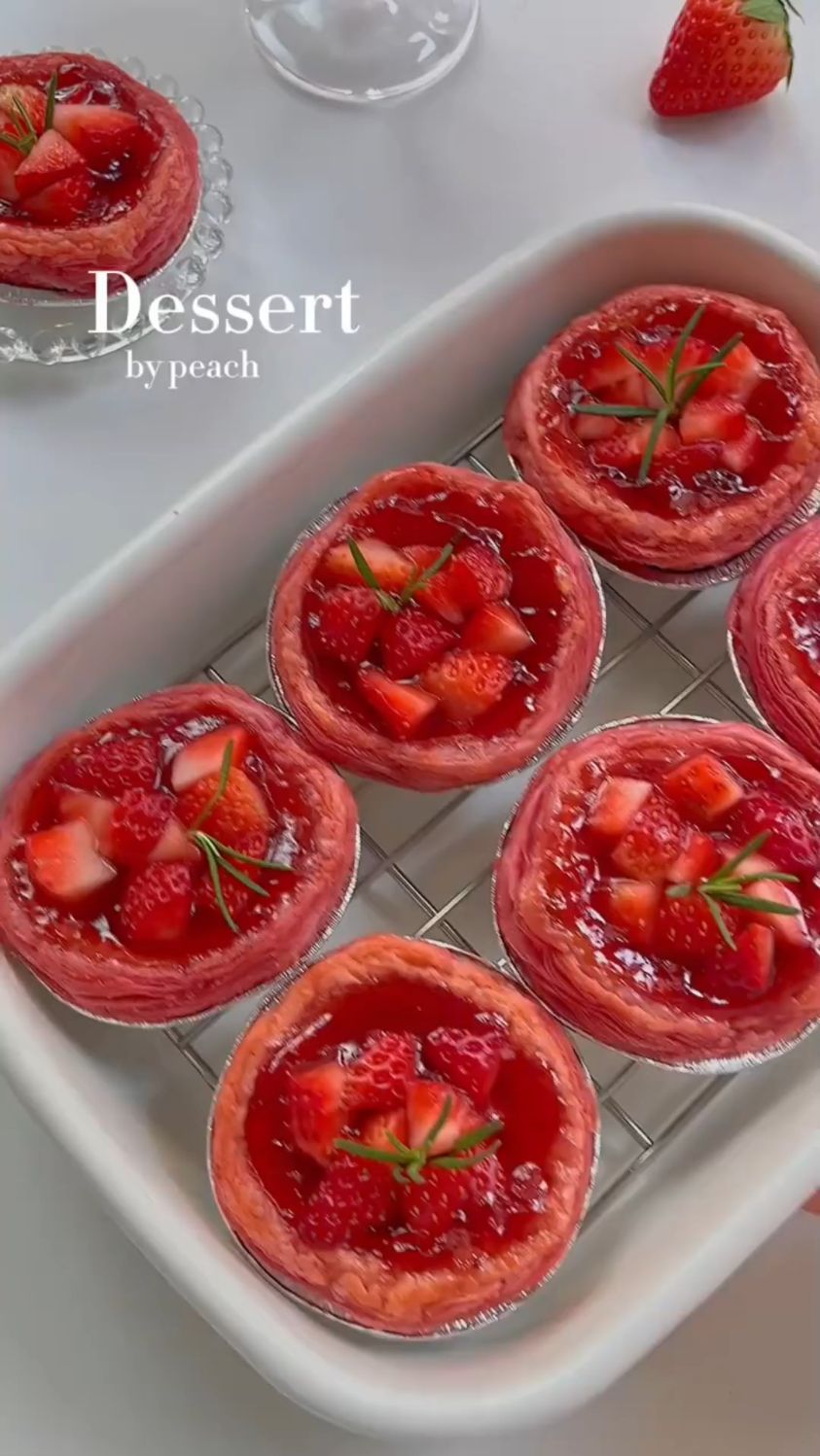 草莓蛋挞这样做