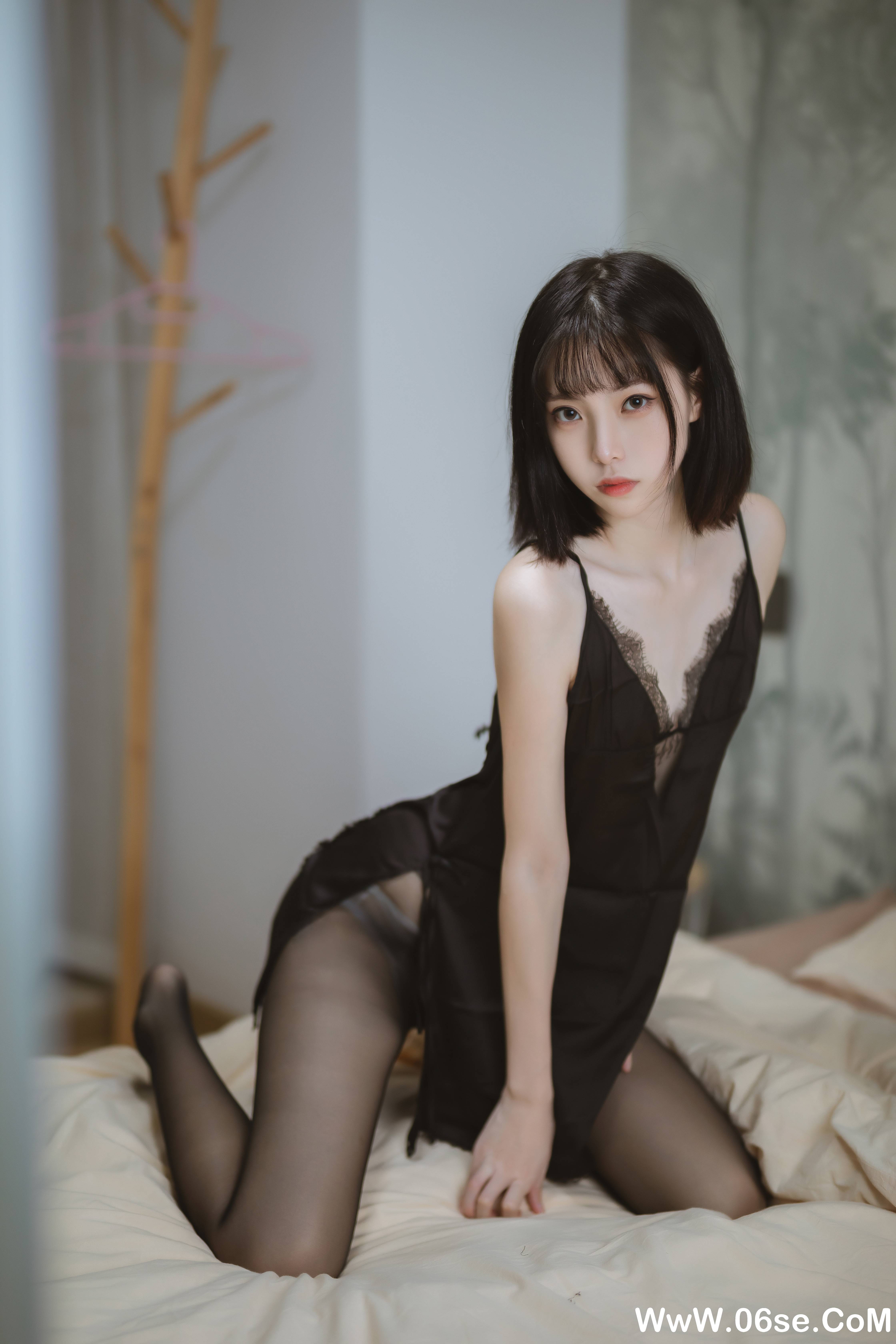 图片[19]-许岚 NO.006 — 黑色蕾丝睡衣[40P585M]-六色网