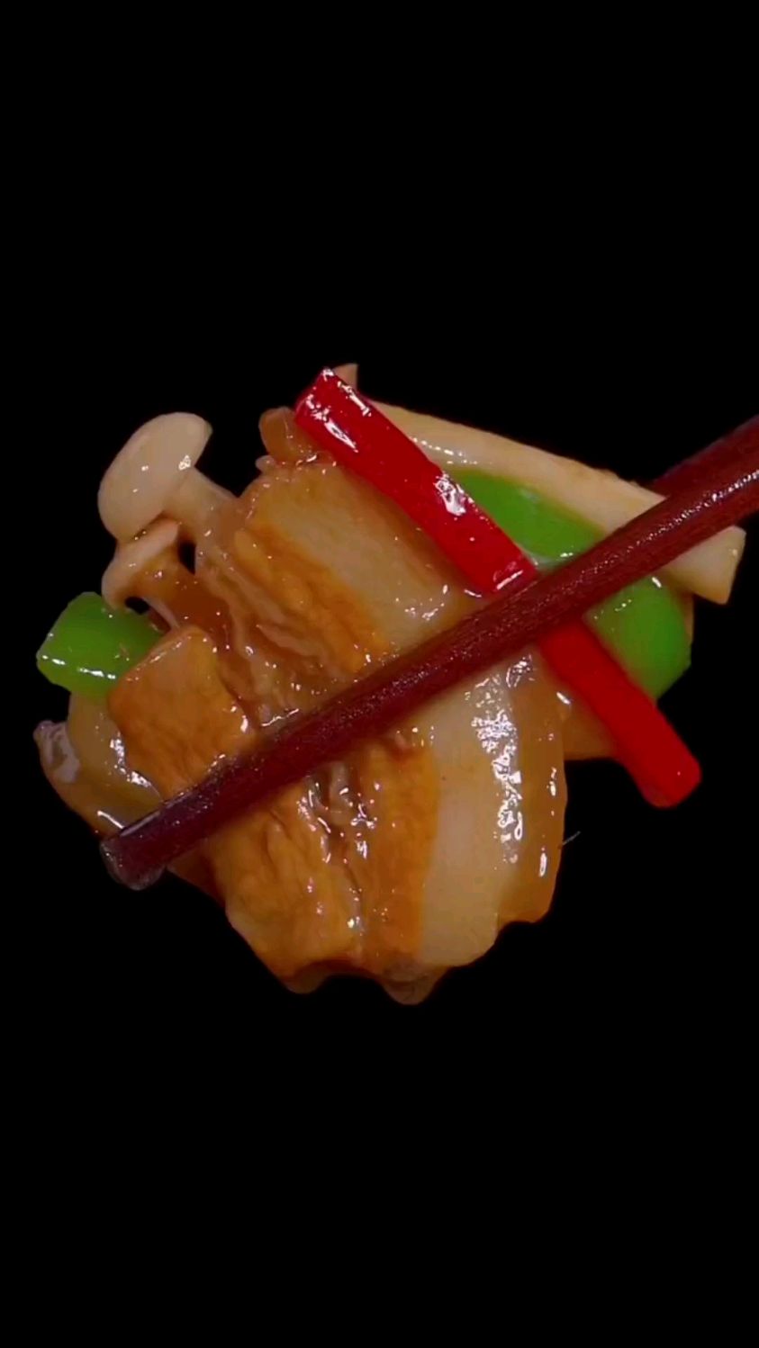 好吃又下饭的家常菜,白玉菇炒肉!