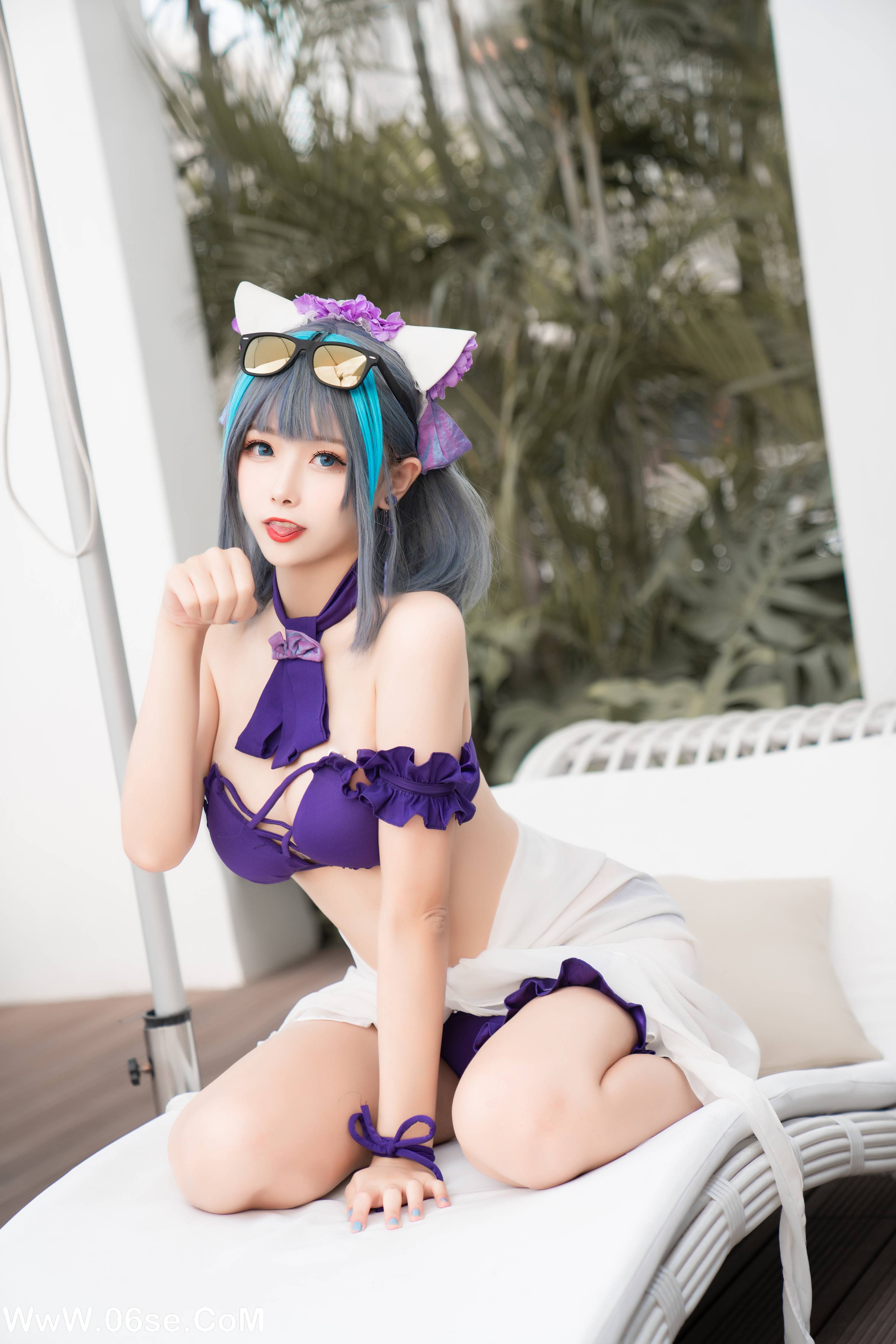 图片[7]-Momoko葵葵 NO.018 – 柴郡水着[40P+1V313M]-六色网