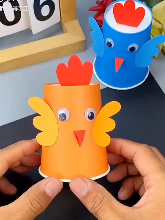 自制手工会跑的小鸡